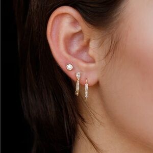 Loren Stewart 14k Sapphire Diamond Mini Safety Pin